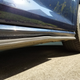 Image source: Me. Dented rocker panel on the GTI, one needs to be looking for it to see it normally.